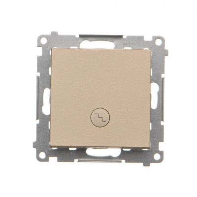 Simon 55 Łącznik schodowy z podświetleniem LED podświetlenie jakW łączniku pojedynczym szybkozłączka Szampański mat TW6L.01/144 KONTAKT (TW6L.01/144)