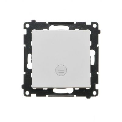 Simon 55 Łącznik schodowy z podświetleniem LED podświetlenie jakW łączniku pojedynczym szybkozłączka Jasnoszary mat TW6L.01/X/114 KONTAKT (TW6L.01/X/114)