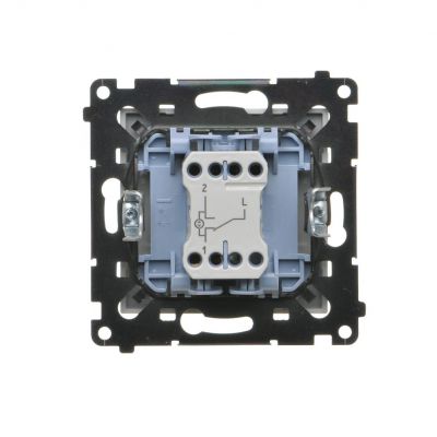 Simon 55 Łącznik schodowy z podświetleniem LED podświetlenie jakW łączniku pojedynczym szybkozłączka Jasnoszary mat TW6L.01/X/114 KONTAKT (TW6L.01/X/114)