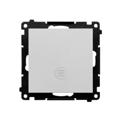 Simon 55 Łącznik schodowy z podświetleniem LED podświetlenie jakW łączniku pojedynczym szybkozłączka Aluminium mat TW6L.01/X/143 KONTAKT (TW6L.01/X/143)