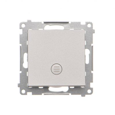 Simon 55 Łącznik schodowy z podświetleniem LED podświetlenie jakW łączniku pojedynczym szybkozłączka Aluminium mat TW6L.01/X/143 KONTAKT (TW6L.01/X/143)