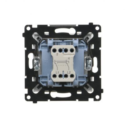 Simon 55 Łącznik krzyżowy bez piktogramu szybkozłączka Biały mat TW7.01/X/111 KONTAKT (TW7.01/X/111)