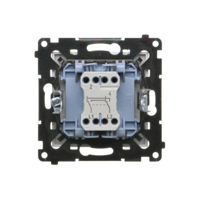 Simon 55 Łącznik krzyżowy bez piktogramu szybkozłączka Aluminium mat TW7.01/X/143 KONTAKT (TW7.01/X/143)