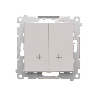 Simon 55 Łącznik krzyżowy podwójny szybkozłączka Jasnoszary mat TW7/2.01/114 KONTAKT (TW7/2.01/114)