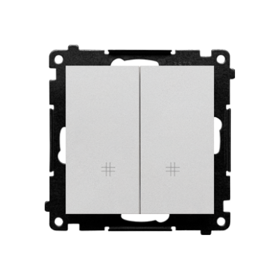Simon 55 Łącznik krzyżowy podwójny szybkozłączka Aluminium mat TW7/2.01/143 KONTAKT (TW7/2.01/143)