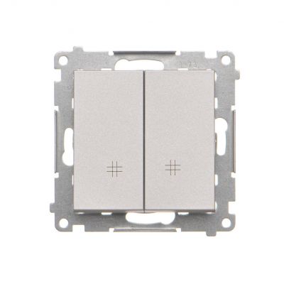 Simon 55 Łącznik krzyżowy podwójny szybkozłączka Aluminium mat TW7/2.01/143 KONTAKT (TW7/2.01/143)