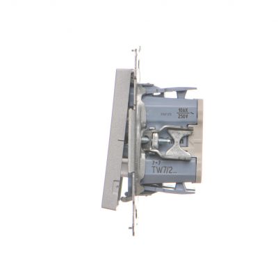 Simon 55 Łącznik krzyżowy podwójny szybkozłączka Aluminium mat TW7/2.01/143 KONTAKT (TW7/2.01/143)