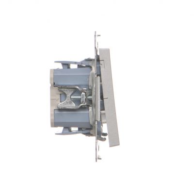 Simon 55 Łącznik krzyżowy podwójny szybkozłączka Aluminium mat TW7/2.01/143 KONTAKT (TW7/2.01/143)