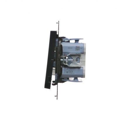 Simon 55 Łącznik krzyżowy podwójny bez piktogramu szybkozłączka Czarny mat TW7/2.01/X/149 KONTAKT (TW7/2.01/X/149)