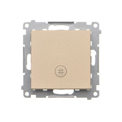 Simon 55 Łącznik krzyżowy z podświetleniem LED – piktogram schody szybkozłączka Szampański mat TW7L.01/144 KONTAKT (TW7L.01/144)