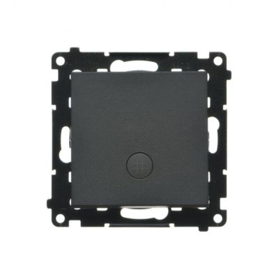 Simon 55 Łącznik krzyżowy z podświetleniem LED – piktogram schody szybkozłączka Czarny mat TW7L.01/149 KONTAKT (TW7L.01/149)