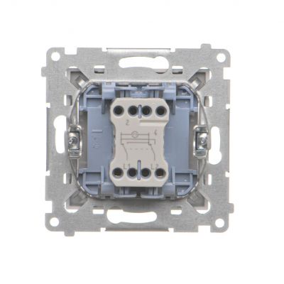 Simon 55 Łącznik krzyżowy z podświetleniem LED – podświetlenie jakW łączniku pojedynczym szybkozłączka Jasnoszary mat TW7L.01/X/114 KONTAKT (TW7L.01/X/114)