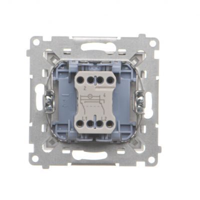 Simon 55 Łącznik krzyżowy z podświetleniem LED – podświetlenie jakW łączniku pojedynczym szybkozłączka Szampański mat TW7L.01/X/144 KONTAKT (TW7L.01/X/144)