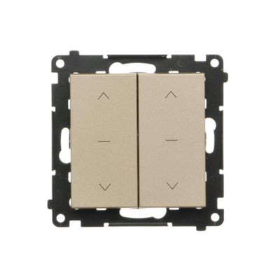Simon 55 Przycisk roletowy zwierny podwójny trójpozycyjny 1-0-2 szybkozłączka Szampański mat TZP2.01/144 KONTAKT (TZP2.01/144)