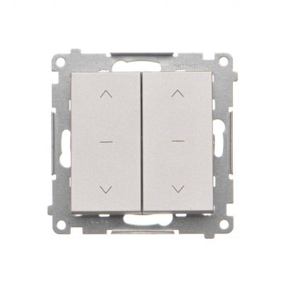 Simon 55 Łącznik roletowy podwójny trójpozycyjny 1-0-2 szybkozłączka Aluminium mat TZW2.01/143 KONTAKT (TZW2.01/143)