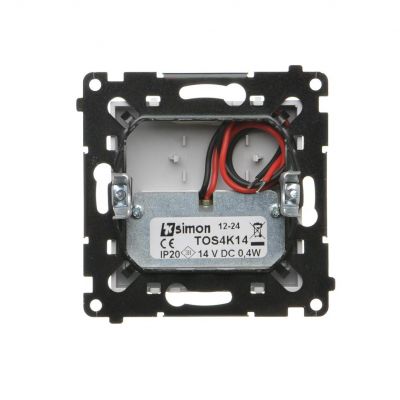 Simon 55 Oprawa oświetleniowa LED 14V* (0,4 W) Barwa neutralna 4200K Jasnoszary mat TOS4K14.01/114 KONTAKT (TOS4K14.01/114)