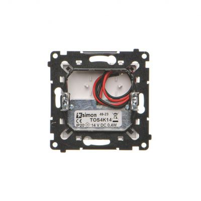 Simon 55 Oprawa oświetleniowa LED 14V* (0,4 W) Barwa neutralna 4200K Aluminium mat TOS4K14.01/143 KONTAKT (TOS4K14.01/143)