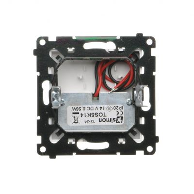 Simon 55 Oprawa oświetleniowa LED 14V* (0,56 W) Barwa zimna biała 5900K Aluminium mat TOS5K14.01/143 KONTAKT (TOS5K14.01/143)