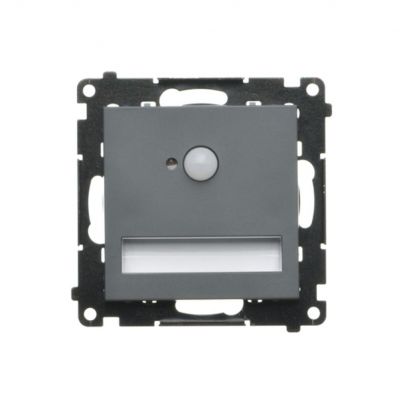 Simon 55 Oprawa oświetleniowa LED 230V z czujnikiem ruchu (1,23 W) Barwa ciepła biała 3100K Grafitowy mat TOSC3K.01/116 KONTAKT (TOSC3K.01/116)