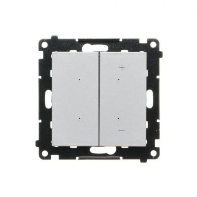 Simon 55 Ściemniacz do LED ściemnialnych klawiszowy Aluminium mat TESL1.01/143 KONTAKT (TESL1.01/143)