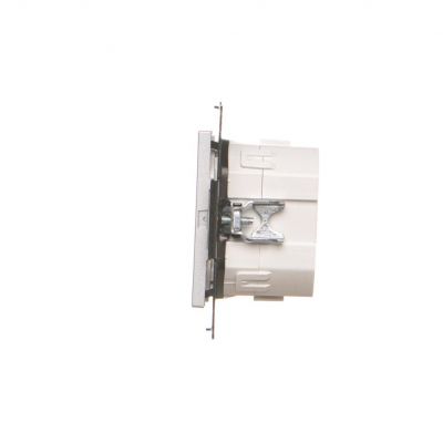 Simon 55 Łącznik/Przycisk roletowy zwierny podwójny elektroniczny Aluminium mat TEZ2.01/143 KONTAKT (TEZ2.01/143)