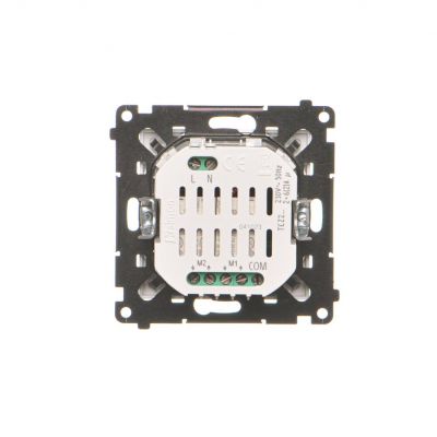Simon 55 Łącznik/Przycisk roletowy zwierny podwójny elektroniczny Aluminium mat TEZ2.01/143 KONTAKT (TEZ2.01/143)