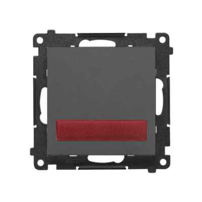 Simon 55 Sygnalizator świetlny LED – światło czerwone 230V Grafitowy mat TESS2.01/116 KONTAKT (TESS2.01/116)
