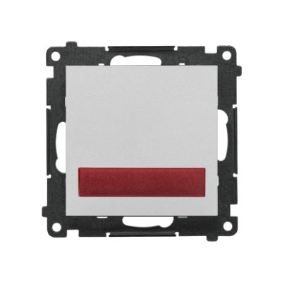 Simon 55 Sygnalizator świetlny LED – światło czerwone 230V Aluminium mat TESS2.01/143 KONTAKT (TESS2.01/143)