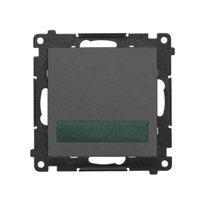 Simon 55 Sygnalizator świetlny LED – światło zielone 230V Grafitowy mat TESS3.01/116 KONTAKT (TESS3.01/116)