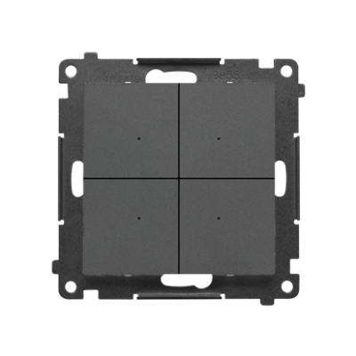 Simon 55 CONTROL – Kontroler przyciskowy sterujący bezprzewodowo innymi urządzeniami Simon GO sterowany smartfonem Grafitowy mat TEK1W.01/116 KONTAKT (TEK1W.01/116)