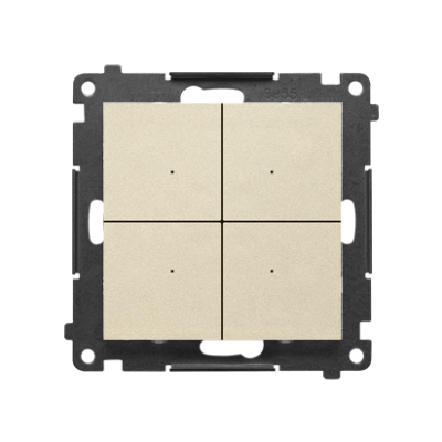 Simon 55 CONTROL – Kontroler przyciskowy sterujący bezprzewodowo innymi urządzeniami Simon GO sterowany smartfonem Szampański mat TEK1W.01/144 KONTAKT (TEK1W.01/144)