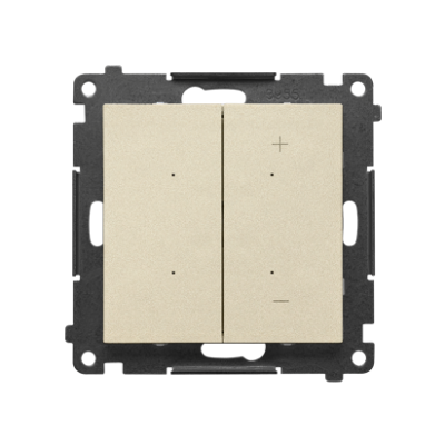 Simon 55 DIMMER – Ściemniacz do LED ściemnialnych klawiszowy Szampański mat TESL1W.01/144 KONTAKT (TESL1W.01/144)