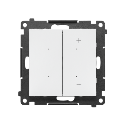 Simon 55 DIMMER RGB – Ściemniacz do pasków RGBW sterowany smartfonem Biały mat TESRGB1W.01/111 KONTAKT (TESRGB1W.01/111)