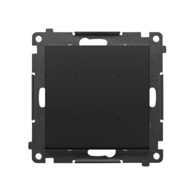 Simon 55 SWITCH – Sterownik przyciskowy oświetleniowy pojedynczy sterowany smartfonem Czarny mat TEW1W.01/149 KONTAKT (TEW1W.01/149)