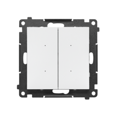 SIMON 55 WMDL-TEW2-111 Łącznik elektroniczny podwójny z funcją przycisku lub łącznika czasowego, 2x1 TEW2.01/111 KONTAKT (TEW2.01/111)