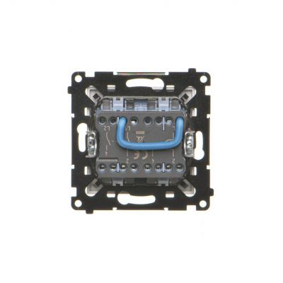 Simon 55 Łącznik pojedynczy jednobiegunowy + łacznik dwubiegunowy – 2 klawisze zaciski gwintowe Aluminium mat TW12A.01/143 KONTAKT (TW12A.01/143)