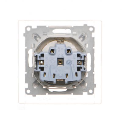 Simon 55 Gniazdo Schuko do wersji IP44 z przesłonami z uszczelką ramki szybkozłączka Klapka transparentna Szampański mat TGSZ1BCZ.01/144A KONTAKT (TGSZ1BCZ.01/144A)