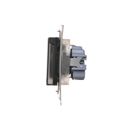 Simon 55 Gniazdo Schuko do wersji IP44 z przesłonami z uszczelką ramki szybkozłączka Klapka transparentna Czarny mat TGSZ1BCZ.01/149A KONTAKT (TGSZ1BCZ.01/149A)