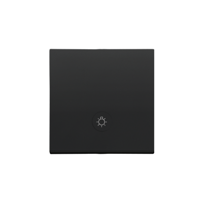 Simon 55 Klawisz pojedynczy z oczkiem z piktogramem /światło/ do: SP1M Czarny mat TKWS1L/149 KONTAKT (TKWS1L/149)