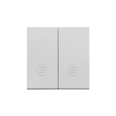 Simon 55 Klawisz podwójny z oczkami do: SW5L2M SW6/2L2M SW7/2L2M Aluminium mat TKW5L2/143 KONTAKT (TKW5L2/143)