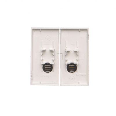 Simon 55 Klawisz podwójny z oczkami do: SW5L2M SW6/2L2M SW7/2L2M Aluminium mat TKW5L2/143 KONTAKT (TKW5L2/143)