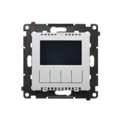 Simon 55 Termostat programowalny z wyświetlaczem Jasnoszary mat TETD1A.01/114 KONTAKT (TETD1A.01/114)