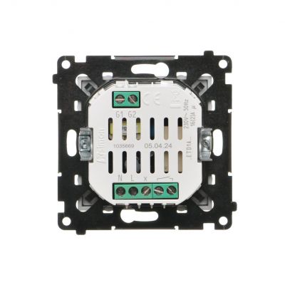 Simon 55 Termostat programowalny z wyświetlaczem Jasnoszary mat TETD1A.01/114 KONTAKT (TETD1A.01/114)