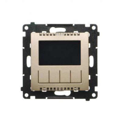 Simon 55 Termostat programowalny z wyświetlaczem Szampański mat TETD1A.01/144 KONTAKT (TETD1A.01/144)