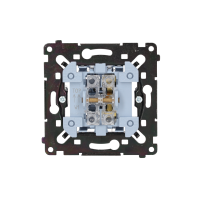 SIMON 55 Łącznik jednobiegunowy szybkozłącza czarna rama montażowa KONTAKT (SW1MR)