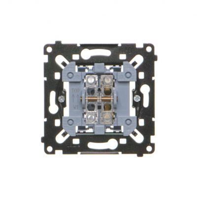 SIMON 55 Łącznik jednobiegunowy szybkozłącza czarna rama montażowa KONTAKT (SW1MR)