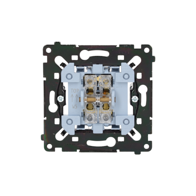 SIMON 55 Łącznik świecznikowy szybkozłącza czarna rama montażowa KONTAKT (SW5MR)