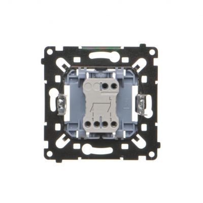 SIMON 55 Łącznik świecznikowy szybkozłącza czarna rama montażowa KONTAKT (SW5MR)