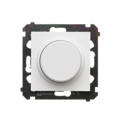 SIMON 55 Ściemniacz obrotowy do LED ściemnialnych 230 V 2–200 W Biały mat KONTAKT (TES9L.01/111)