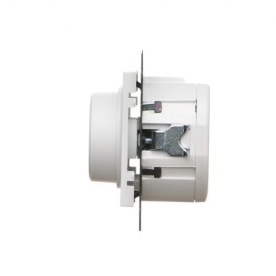SIMON 55 Ściemniacz obrotowy do LED ściemnialnych 230 V 2–200 W Biały mat KONTAKT (TES9L.01/111)